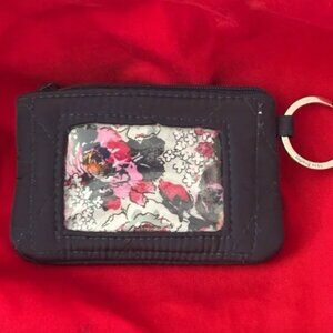 Vera Bradley ID/card holder with key ring